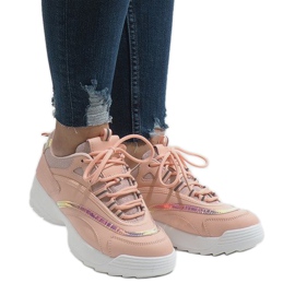 Chaussures de sport à la mode roses BO-62