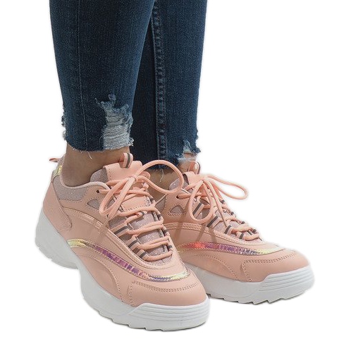 Chaussures de sport à la mode roses BO-62