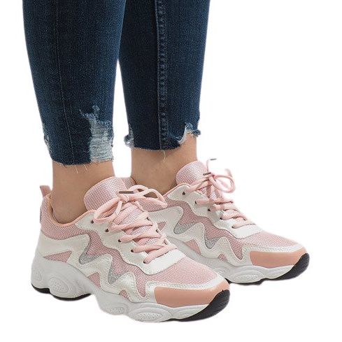 Chaussures de sport à la mode roses KB-153 Chaussures de sport à la mode roses KB-153