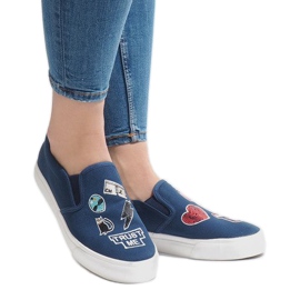 Baskets slip-on bleu marine NB102P