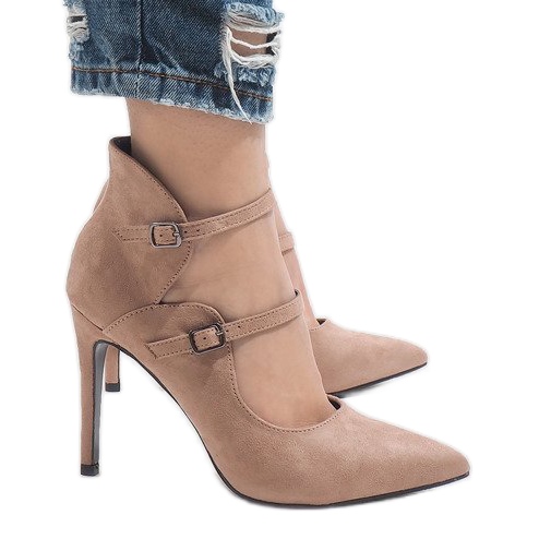 Pompes sur broche 6613-5 beige