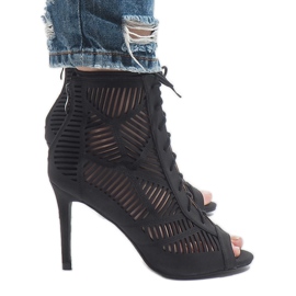 Bottines noires 1610-225 le noir