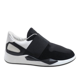 Baskets noires en lycra R371