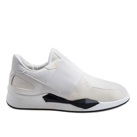Baskets blanches en lycra R371