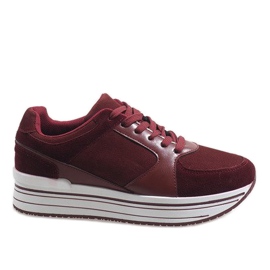 Chaussures de sport marron 6261 rouge