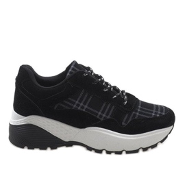 Chaussures de sport à la mode noires 61012 le noir