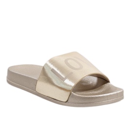 Chaussons dorés Love 812A d'or Chaussons dorés Love 812A d'or