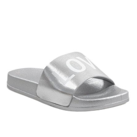 Chaussons Love 812A argent gris