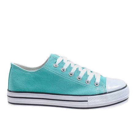 Baskets menthe sur la plateforme B72B-11 vert