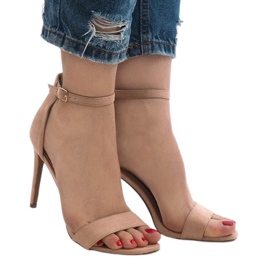 Sandales en daim rose SY-31P
