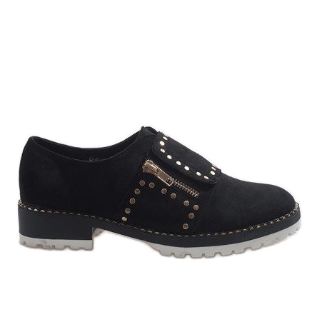 Chaussures à enfiler noires avec crampons U-6249 le noir