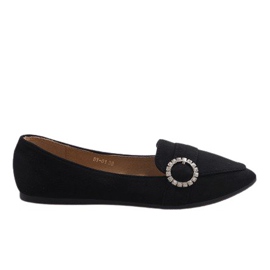 Mocassins ballerines noirs DY-01