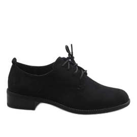Chaussures de jazz noires, chaussures en daim C-7183 le noir