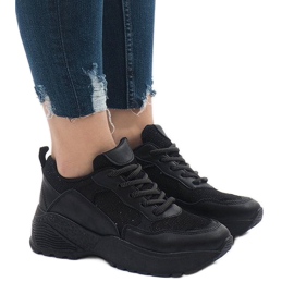 BY-080 chaussures de sport noires