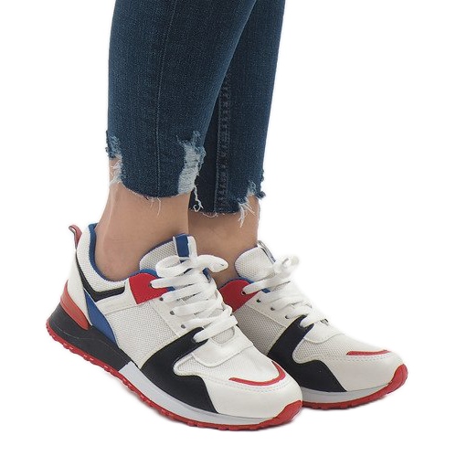 2018-7 Chaussures de sport à la mode multicolores noires blanc rouge