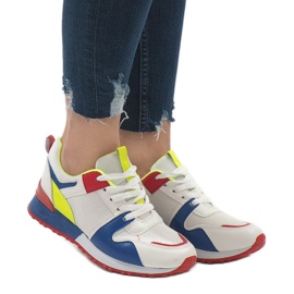 Chaussures de sport tendance multicolore 2018-7 Bleu blanche rouge vert