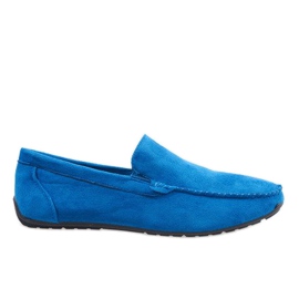 Chaussures bleu marine élégantes de mocassins AB07-6