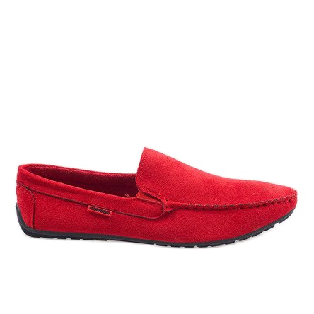 Chaussures basses élégantes rouges Mocassins AB96K-2