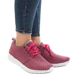 Chaussures de sport roses A5126 Chaussures de sport roses A5126