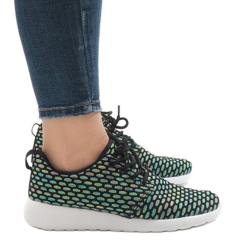 Chaussures de sport noires 619 multicolore