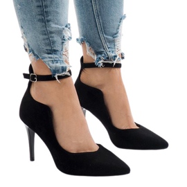 Escarpins noirs sur un talon B-54