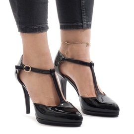 Escarpins noirs sur le montant A509-22-1 le noir Escarpins noirs sur le montant A509-22-1 le noir