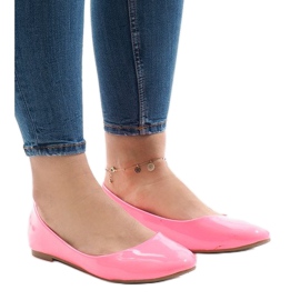 Ballerines vernis roses classiques L809