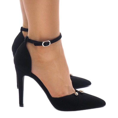 Escarpins noirs sur broche M1L3223-13 le noir Escarpins noirs sur broche M1L3223-13 le noir