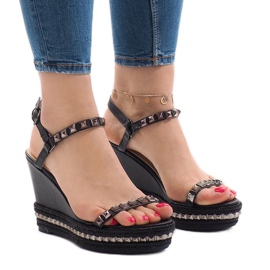 Sandales noires sur la plateforme 1926 le noir Sandales noires sur la plateforme 1926 le noir