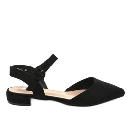 Sandales ballerines 77-100 noires le noir