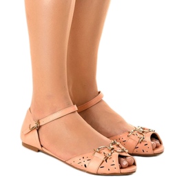 Sandales roses avec boucle GF-180