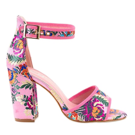 Sandales roses sur le poteau 77-14 Sandales roses sur le poteau 77-14