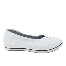 Baskets blanches, baskets compensées NS-02