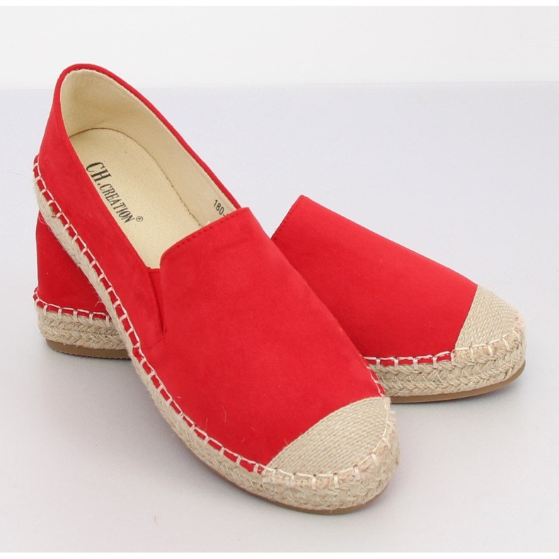 Espadrilles Rouges Femmes 180-5 Rouge II-GAT