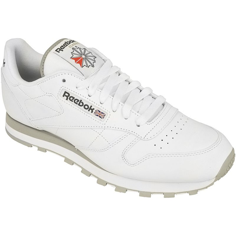 Chaussures Reebok Classic Leather M 2214 blanche gris