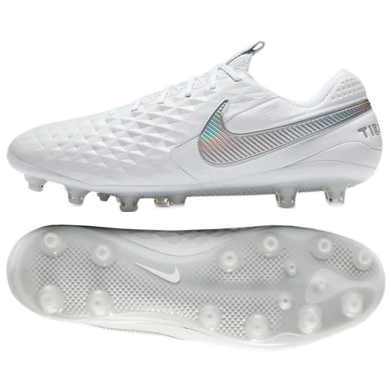 Chaussure de football Nike Tiempo Legend 8 Elite AG-Pro M BQ2696-100 blanche blanche Chaussure de football Nike Tiempo Legend 8 Elite AG-Pro M BQ2696-100 blanche blanche