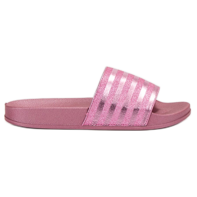 Weide Chaussons À Paillettes rose