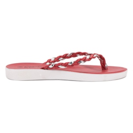 Seastar Tongs tressées rouges Seastar Tongs tressées rouges
