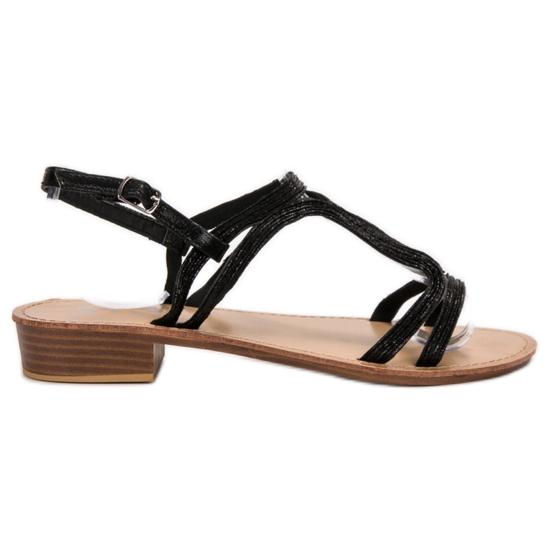 SHELOVET Sandales à talons hauts le noir