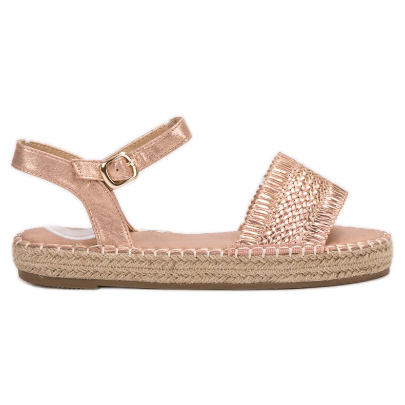 Small Swan Espadrilles Sandales Roses Small Swan Espadrilles Sandales Roses