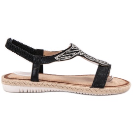 Emaks Espadrilles Slip On Sandales le noir