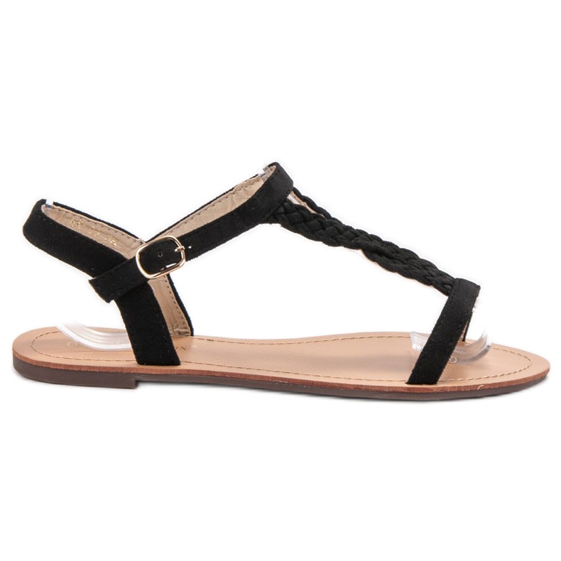 Ch. Creation Sandales en daim le noir