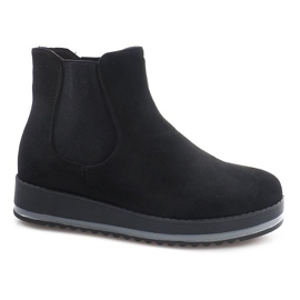 Bottines Chaudes Jodhpur boots K-105 Noir le noir
