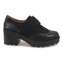 Chaussures basses noires sur la chaussure de jazz A532 le noir