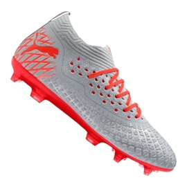 Chaussures de foot Puma Future 4.2 Netfit Fg / Ag M 105611-01 multicolore gris
