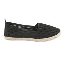 Espadrilles noires en résille JX1029 Noir