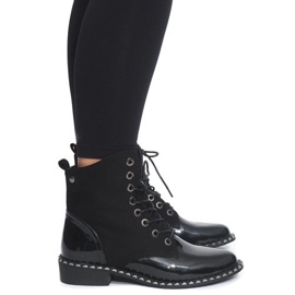 Bottines Laquées Exclusives BL-29 Noir