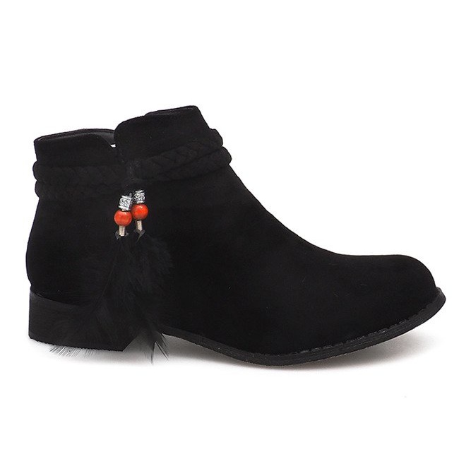 Bottines Daim Jodhpur boots H1911 Noir le noir