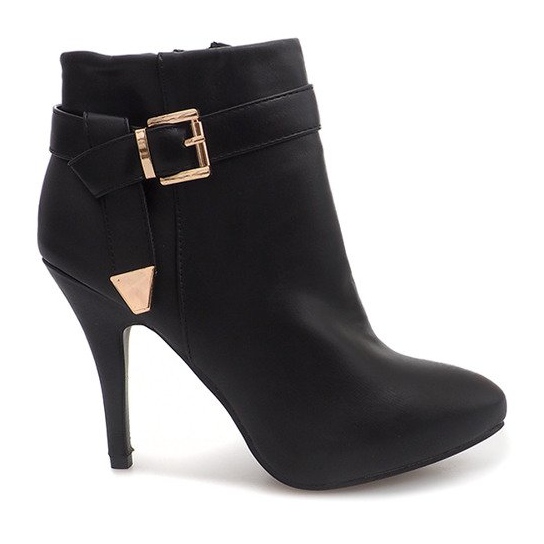 Bottes Élégantes Sur Un Talon Haut 6-148 Noir le noir