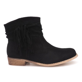 Bottines Daim Jodhpur boots ZY9040 Noir le noir